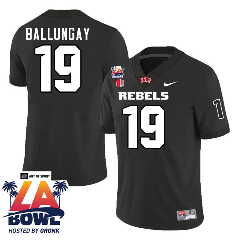 Kaleo Ballungay LA Bowl Jersey,UNLV Rebels 2024 LA Bowl Jersey-Black